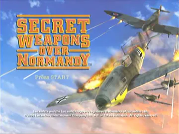 Secret Weapons Over Normandy (USA) screen shot title